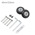 Pikkukuva 1 / 5: 2 kpl Vaihtopyörät Matkalaukun pyörät 45MM*23MM 45mm*23mm 85mm*26.5mm