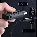 Pikkukuva 5 / 5: 3-in-1 auton Bluetooth 5.3 -lähetin-vastaanotin, mini FM-lähetin LED-näytöllä, handsfree-puhelut, autosarja, langaton AUX-äänisovitin, tukee TF-korttia