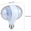 Miniatyrbilde 5 av 5: Scenebelysning, E27 RGB LED Disco Scenebelysning Kule Lys 2 Roterende Hoder Party Effektlampe Fairy Lights RGB LED Scenebelysning (220V)