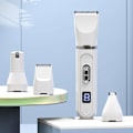 Miniatyrbild 5 av 5: 4-i-1 klippmaskiner för djurskötsel Professionell hundhårtrimmerset LCD- set för djurhår White