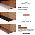 Pikkukuva 2 / 5: 2 m itseliimautuva PVC-vinyylilattialista, kynnyslistat, siirtymäprofiilit, maton reunalista, ovilista, 3 mm musta