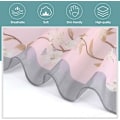 Miniatyrbillede 3 af 4: Blomstret chiffon sjal - Let sjal dame blomstret chiffon sjaler kvinder til sommer
