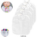 Miniatyrbilde 2 av 5: Hvit Triangel Babyhaklapp for Maling Perfekt for Dekorering og Mal Selv Perfekt for Babyshower