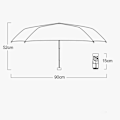 Miniatyrbillede 2 af 5: Parasoll Parasol HVID white