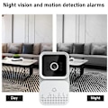 Miniatyrbild 4 av 5: Smart Trådlös Fjärrstyrd Videodörrklocka Intercom HD Mörkerseende WiFi Dörrklocka Stöldskydd, Tvåvägskommunikation