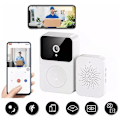 Miniatyrbillede 2 af 5: X9 Smart Trådløs Fjernbetjent Videodørklokke Kamera Smart Visuel Dørklokke med Stemmeændring HD Nattesyn Hjem App Deling Auto Capture Stocka