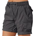 Miniatyrbillede 1 af 5: Dame Cargo Shorts Sommer Løse Vandrebukser Bermuda Shorts Med Lomme Dame Shorts Casual Midt Lår Mørkegrå Mørkegrå S Dark Gray