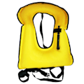 Miniatyrbilde 1 av 5: Oppblåsbar snorkelvest for voksne, lett og slitesterk flytevest for dykking Yellow