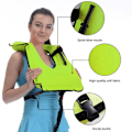 Miniatyrbilde 5 av 5: Oppblåsbar snorkelvest for voksne, lett og slitesterk flytevest for dykking Black