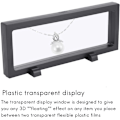 Miniatyrbild 2 av 5: 5-delars 3D-displayställ - Transparenta plastramar för visning av , antikviteter, mynt, medaljer och familjeklenoder