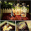 Miniatyrbillede 5 af 5: 12 x 20 LED Flaskelys Kork med Batteri, Bryllupsdekoration, 2M Flaske-Lys