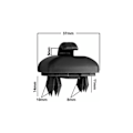 Miniatyrbild 4 av 5: 2 st - för Audi A4 A5 S5Q3 Q5 Solskyddsklippfäste 8U0857562A (Svart)