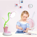 Miniatyrbillede 2 af 5: Børnelampe, LED-skrivebordslampe, dæmpbar sengelampe med berøringssensor, læselampe med penholder, USB-genopladelig børnelampe (pink)