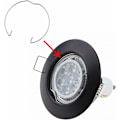 Miniatyrbild 3 av 5: 36 st fjäderringar 50 mm för GU10 MR16 spotlight fjäderring fixeringsringklämma för halogen LED-lampor eller infällda spotlights i silver.