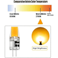 Miniatyrbillede 4 af 5: G4 LED-pære AC/DC 12V 5W LED-lamper G4 Varm hvid 3000K Lyskildefast svarende til 50W halogenpære 360° strålevinkel Ingen flimmer, 6-pak, Varm hvid