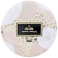 Miniatyrbillede 1 af 3: Voluspa 3-Wick Candle Decorative Tin Santal Vanille 340g Silver