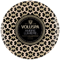 Miniatyrbild 1 av 4: Voluspa 3-Wick Candle Decorative Tin Ambre Lumiere 340g Svart