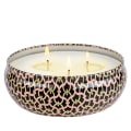 Miniatyrbild 3 av 5: Voluspa 3-Wick Candle Decorative Tin Pink Citron Grapefruit 340g Svart