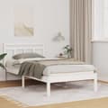 Sängram Vit 80 x 200 cm Massiv furu