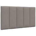 Headboard Cushion "Hanko" Taupe 90 cm Fabric