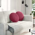 Sittkuddar 2 pcs Vinröd Ø 40 x 13 cm Sammet