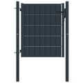 Staketgrind PVC och stål 100x100 cm antracit