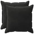 Kuddöverdrag 2 st HOUTEN Svart 65 x 65 cm Sammet