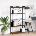 Hyllsystem Rökt ek 80 x 30 x 155 cm Konstruerat trä
