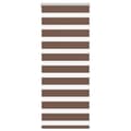 Rullgardin zebra brun 55x100 cm tyg bredd 50,9 cm polyester