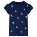 T-shirt för barn marinblå 116