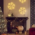 Snöflinga ljusslinga med LED 2 st varmvit 38x37 cm