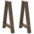 Matbordsben A-formade 2 st 50x(72-73) cm stål