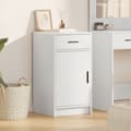Sideboard med låda Vit 40 x 40,5 x 75 cm Konstruerat trä
