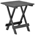 Hopfällbart trädgårdsbord antracit 45x43x50 cm plast