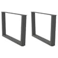 Soffbordsben V-formade 2 st antracit 70x(42-43,3) cm stål