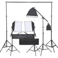 Fotostudio med lampor