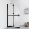 Vikbar duschvägg med frostat ESG-glas 80x190 cm