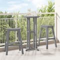 Barpall 2 pcs Ljusgrå 52 x 43 x 73,5 cm HDPE