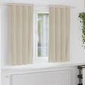 Mörkläggningsgardiner 2 pcs Kräm 140 x 175 cm Sammet