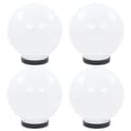 Globlampor 4 st LED sfäriska 20 cm PMMA