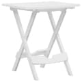 Hopfällbart trädgårdsbord 44,5x38,5x50 cm vit