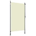 Rullgardin utomhus 120x270 cm gräddvit