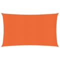 Solsegel 160 g/m² rektangulär orange 3x6 m HDPE