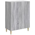 Sideboard Grå sonoma-ek 66 x 34,5 x 90 cm Konstruerat trä