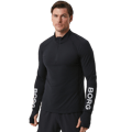 Borg Half Zip Sweat Black Male