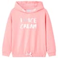 Barnhoodie stark rosa 92