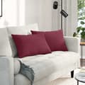 Sofakuddar 2 pcs Vinröd 60 x 40 cm tyg