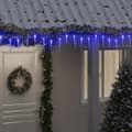 Julbelysning 200 LEDs blå 20 m akryl PVC