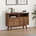 Sideboard Naturfärg 100 x 30 x 68 cm Massivt teakträ