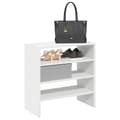 Skohyllor 2 st stapelbara vit 60x30x30,5 cm
